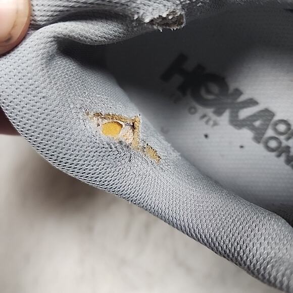 Hoka One Bondi 7 WIDE Running Womens Size 10.5 1110531-HMSH Grey Pink - Picture 7 of 12